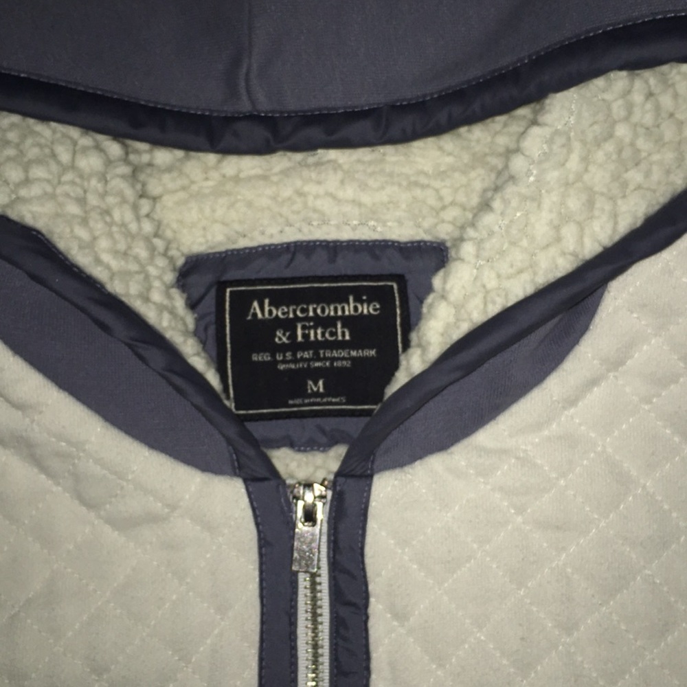 Abercrombie and Fitch fluffy zip up sweater